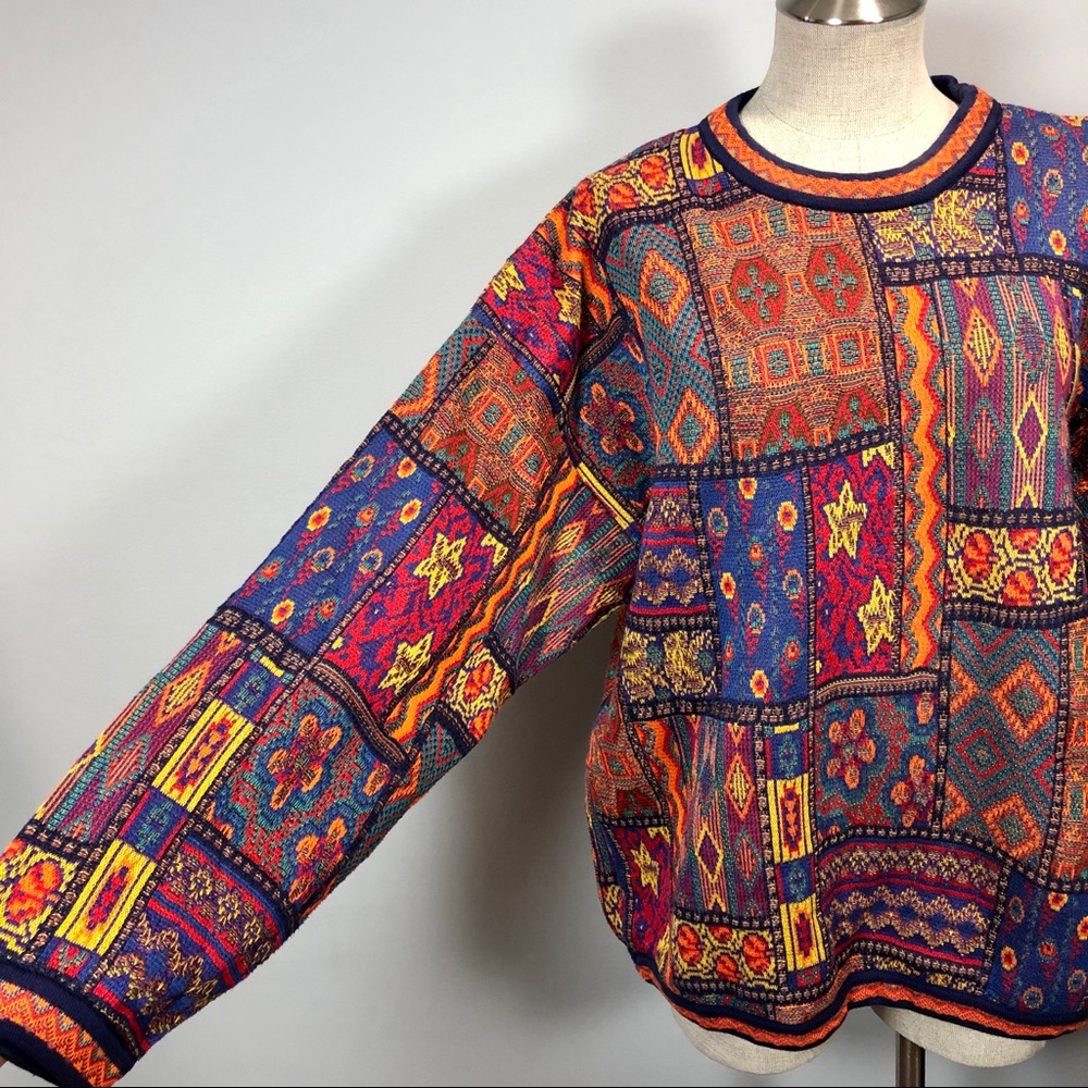Vintage Tundra Canada COOGI style sweater Sz XL - Picture 4 of 8